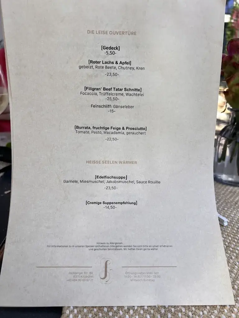 Menu_Restaurant Filigran_Jochberg_image_3