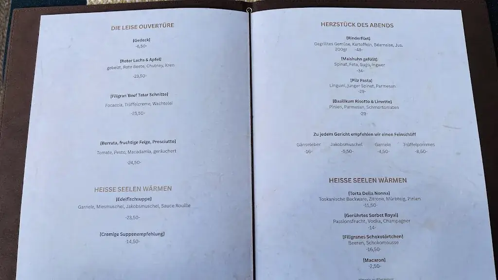 Menu_Restaurant Filigran_Jochberg_image_4