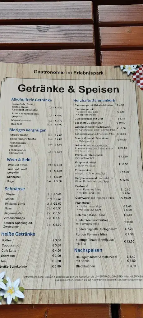 Menu_Gästestuberl Gastronomie im Erlebnispark_Kappl_image_2
