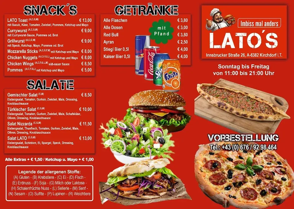 Menu_LATO’S_Kirchdorf in Tirol_immagine_2