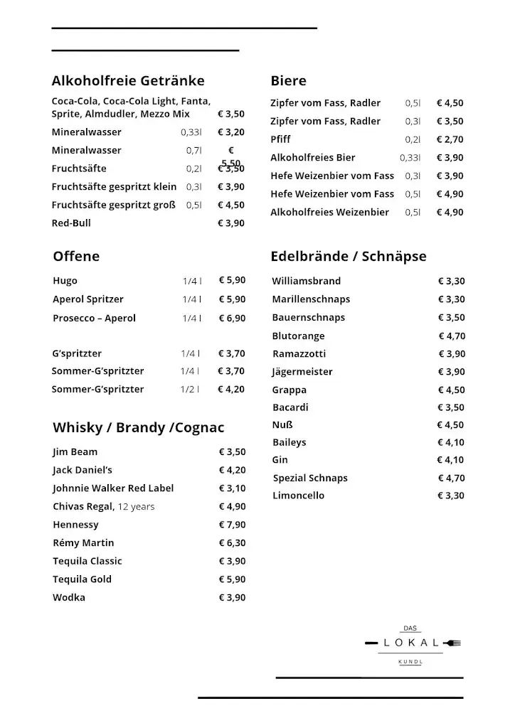 Menu_Das Lokal_Kundl_image_1