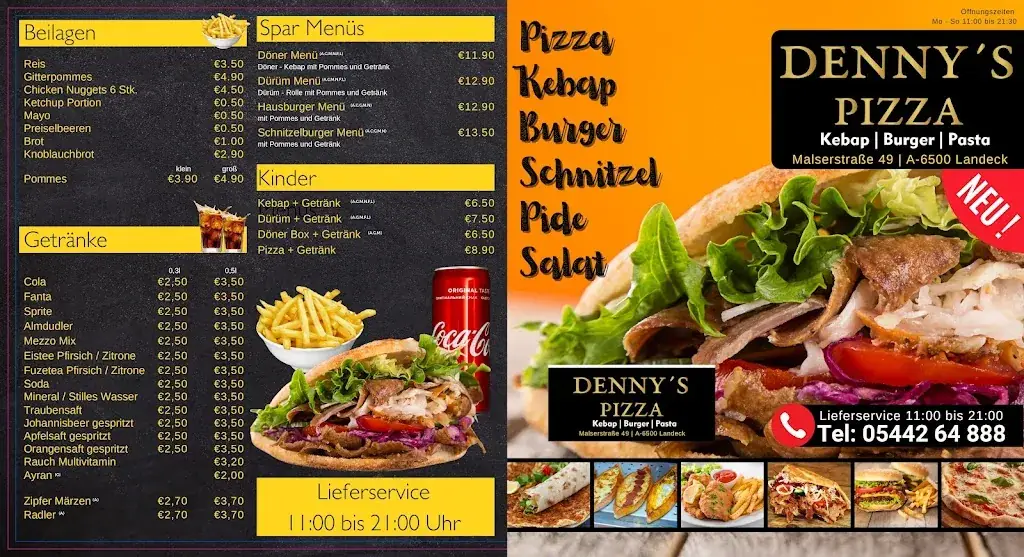 Menu_DENNYS Restaurant & Pizzeria_Landeck_image_2