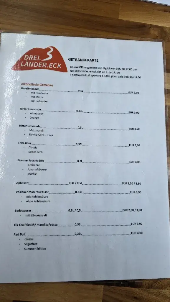 Menu_Panorama.Berg.Restaurant Dreiländereck_Arnoldstein_immagine_2