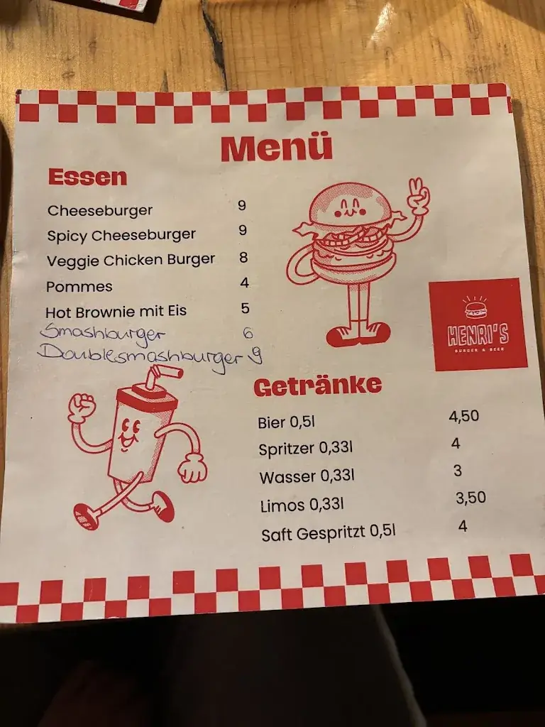 Menu_Henri's Burger & Beer_Kössen_immagine_2
