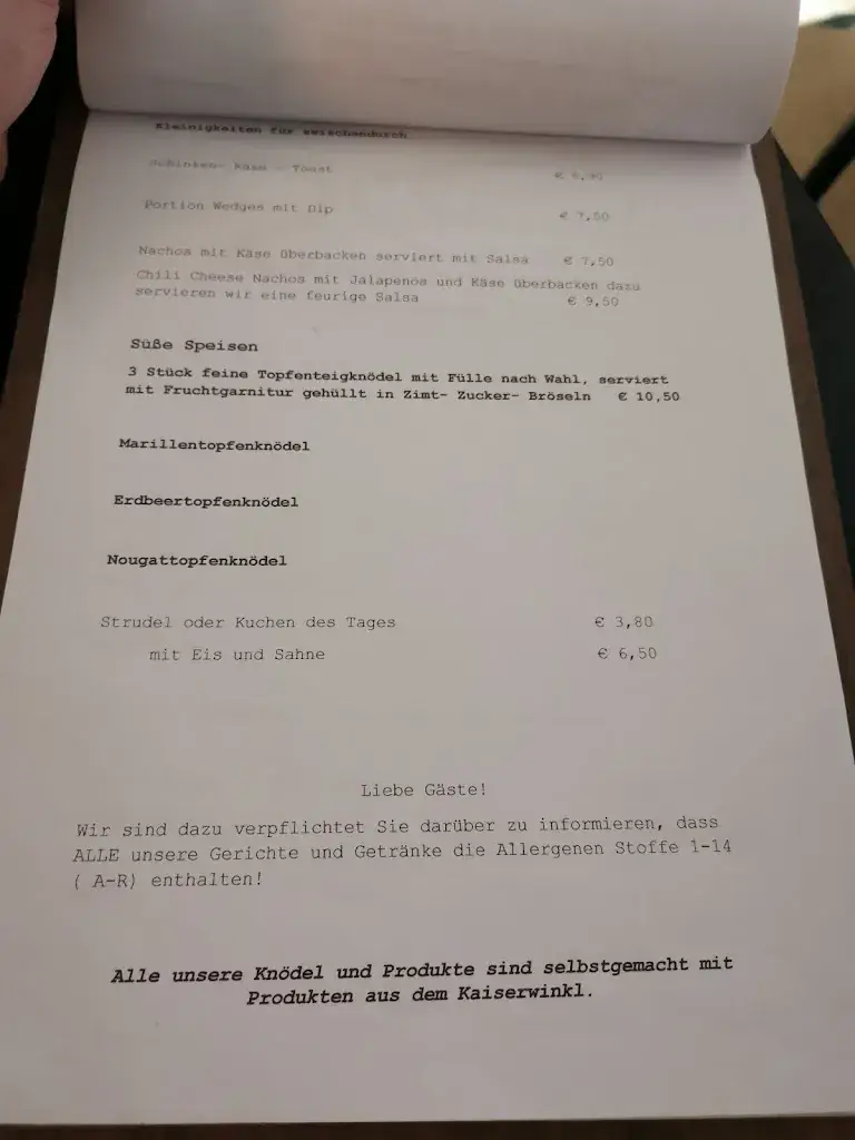 Menu_Die Schmiede Café Knödlerei_Kössen_immagine_3