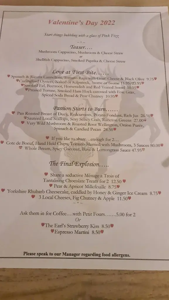Menu_The Earl Of March_Lavant_immagine_2