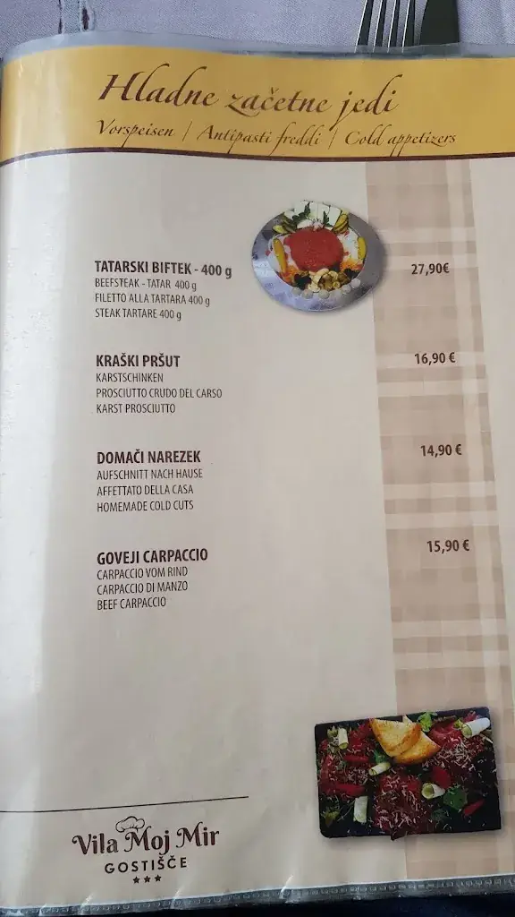 Menu_Gostišče Vila Moj Mir_Arnoldstein_image_2