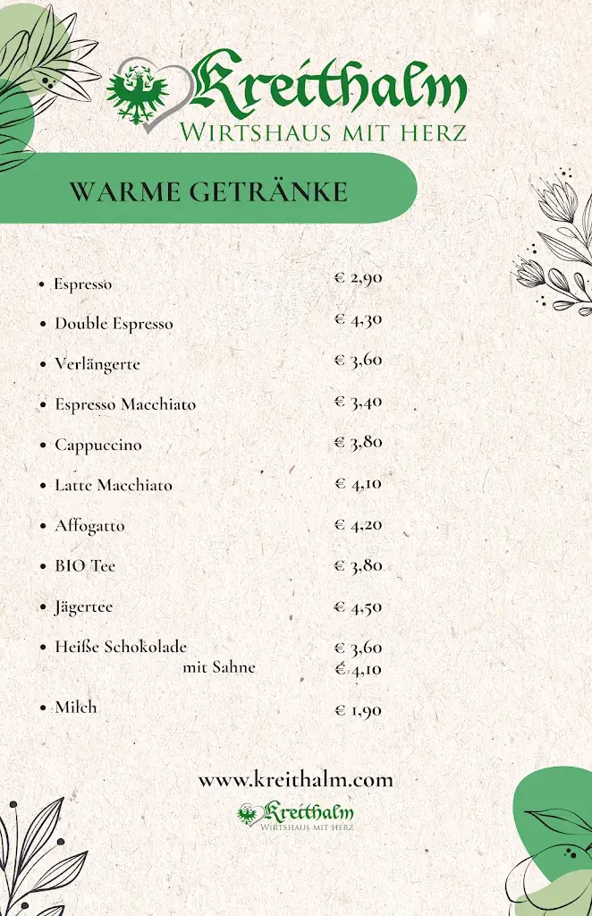 Menu_Restaurant Kreithalm - Wirtshaus mit Herz_Leutasch_image_3