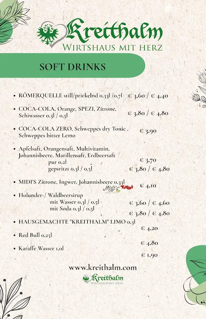 Menu_Restaurant Kreithalm - Wirtshaus mit Herz_Leutasch_image_4