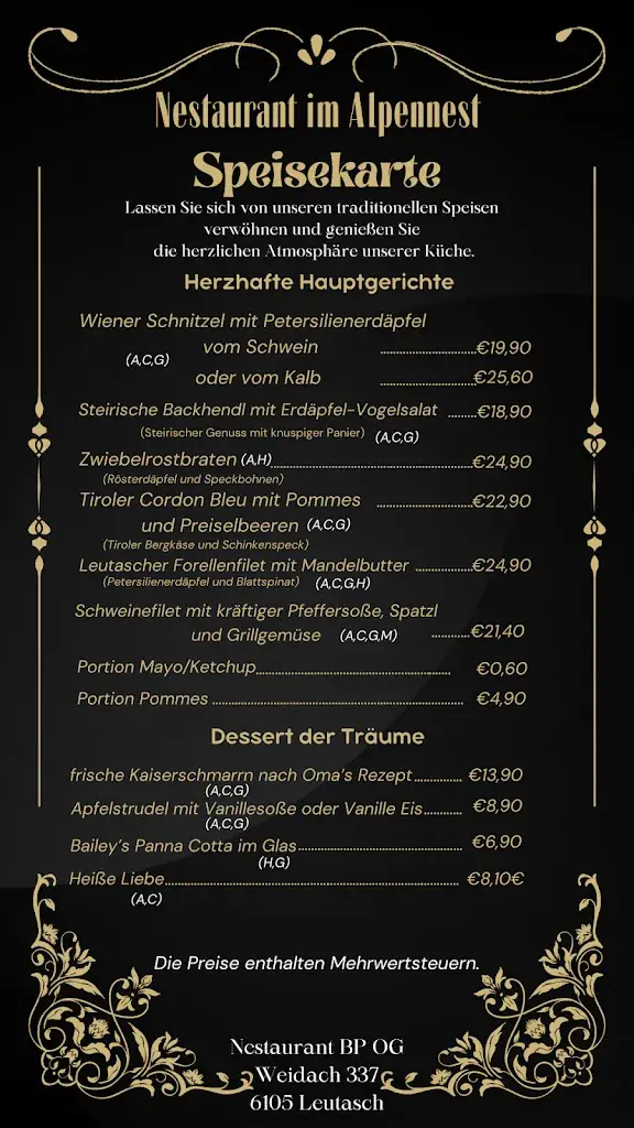 Menu_Nestaurant im Alpennest_Leutasch_image_1