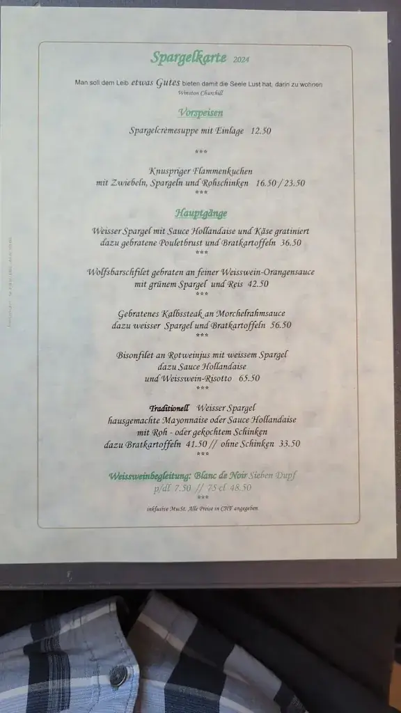 Menu_Restaurant Lindenhof_Mariastein_immagine_1