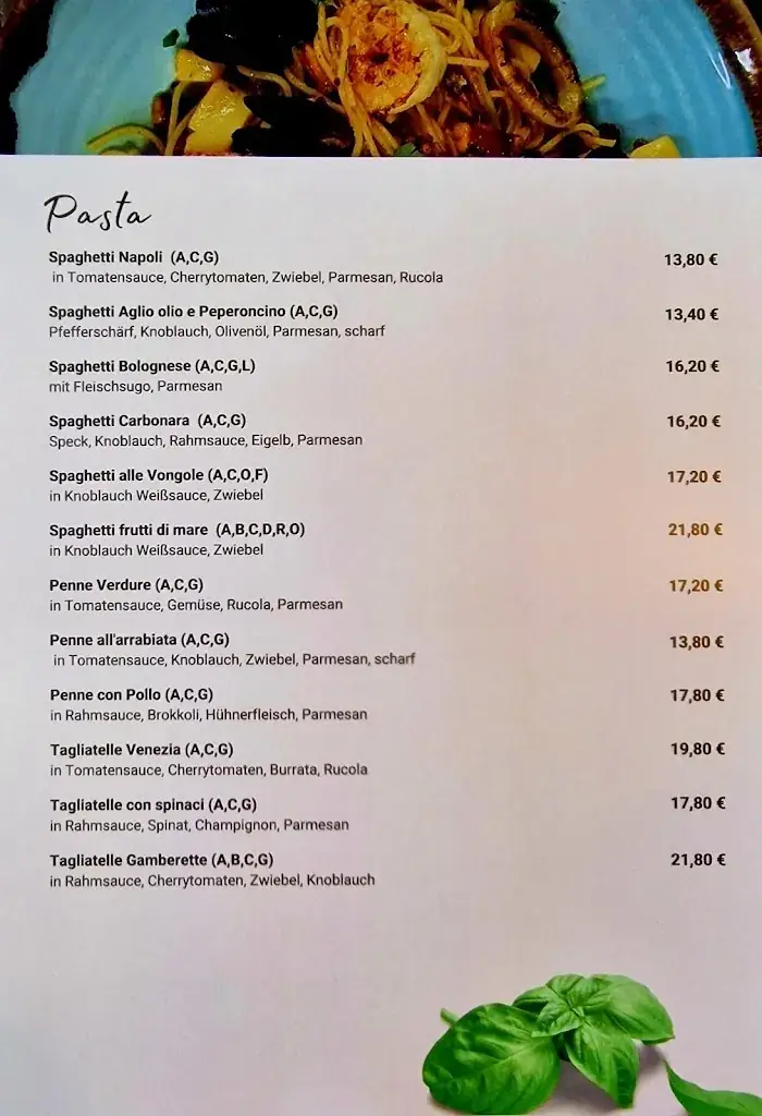 Menu_Restaurant Pizzeria Venezia_Längenfeld_image_3