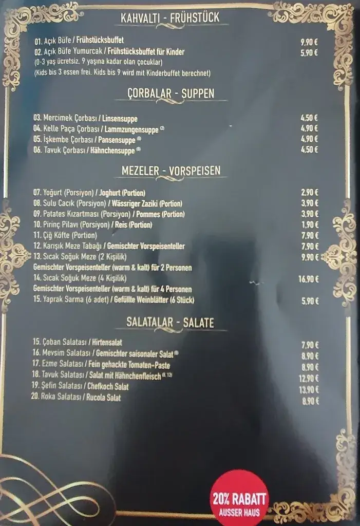 Menu_Nirvana Restaurant Langenfeld_Längenfeld_image_4