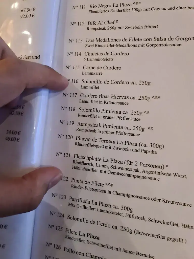 Menu_Steakhaus La Plaza II_Längenfeld_image_1