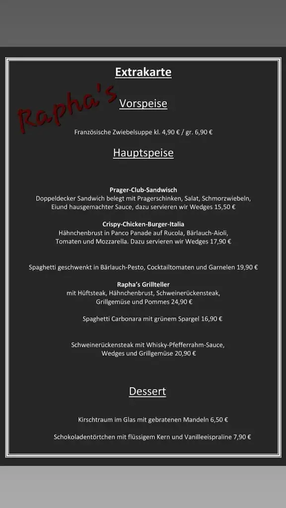 Menu_Rapha's Restaurant & Bar_Längenfeld_image_2