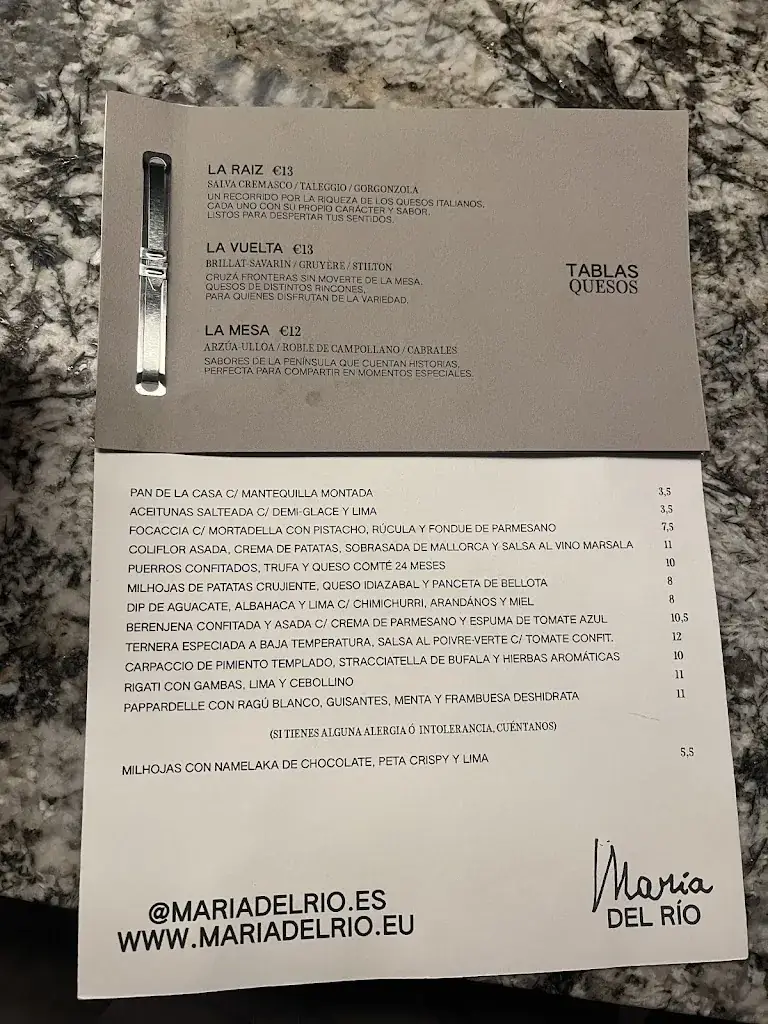 Menu_María Del Río_Mariatal_immagine_4