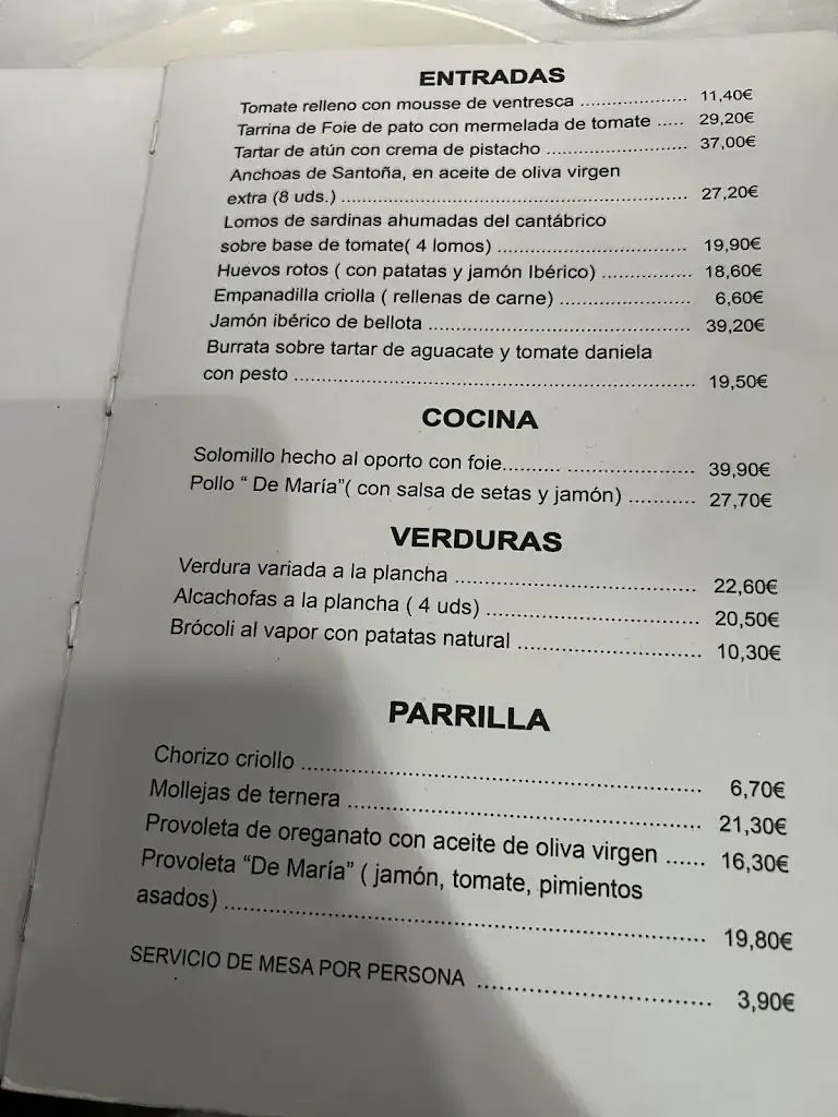 Menu_Restaurante De María - Felíx Boix_Mariatal_image_2