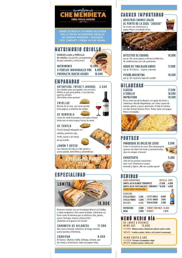 Menu_Che Mendieta_Mariatal_image_1