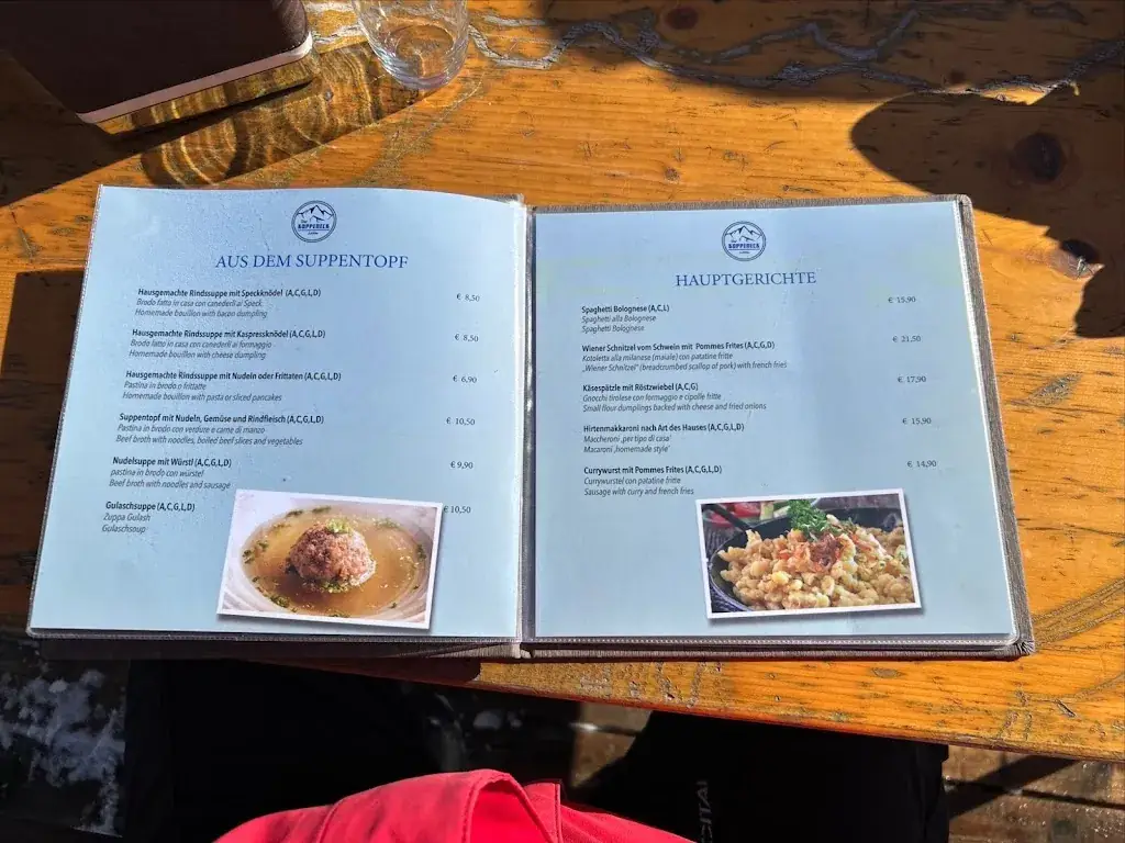 Menu_Restaurant Koppeneck_Mieders_immagine_1