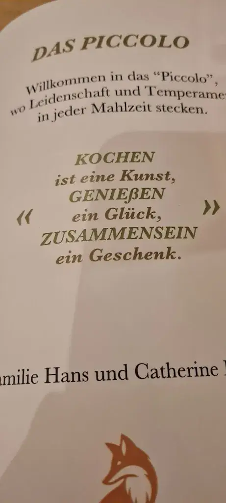 Menu_Piccolo das kleine Restaurant_Mühlbachl_immagine_1