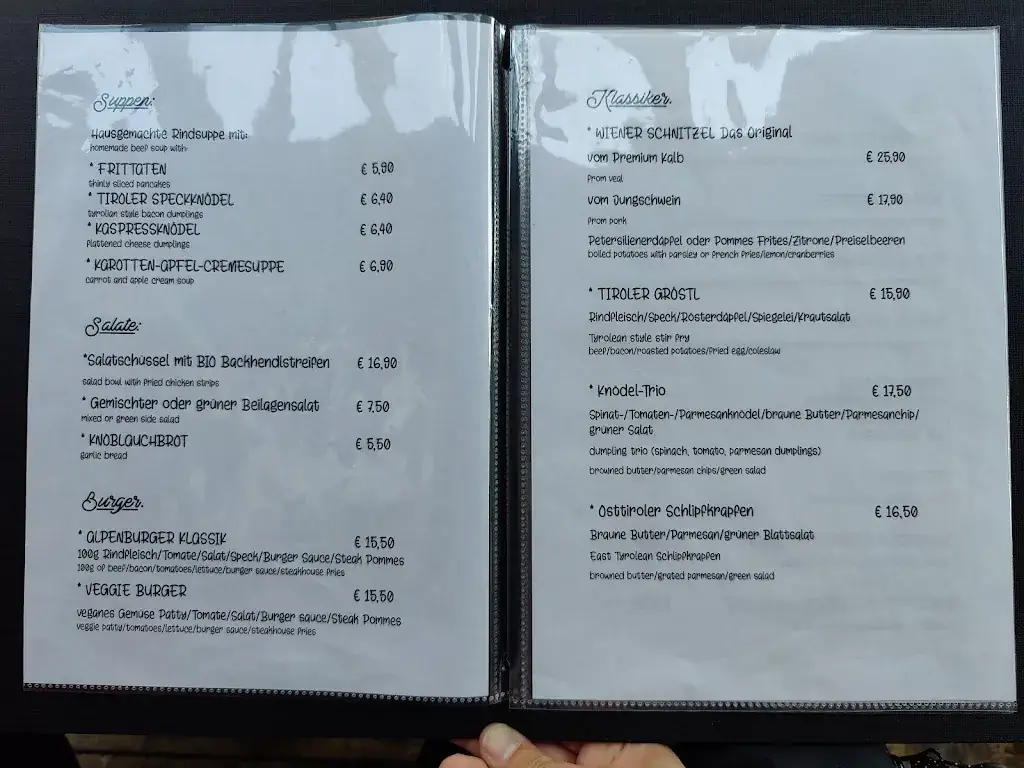 Menu_Restaurant Alte Mühle Matrei_Matrei in Osttirol_immagine_3