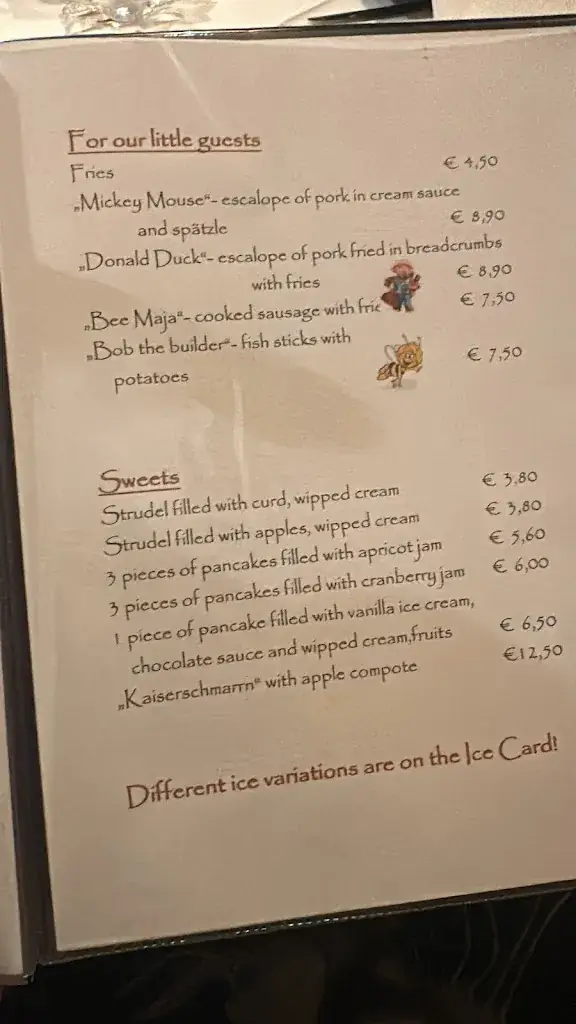 Menu_Gasthaus Gosserhof_Matrei in Osttirol_image_1