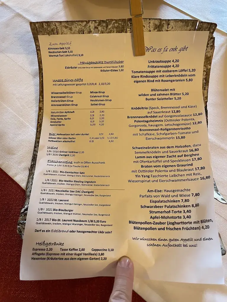 Menu_Kräuterwirtshaus Strumerhof_Matrei in Osttirol_immagine_2