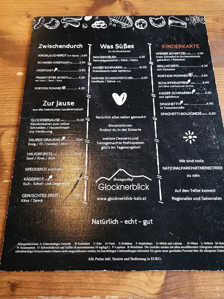 Menu_Gasthof Glocknerblick_Matrei in Osttirol_image_3