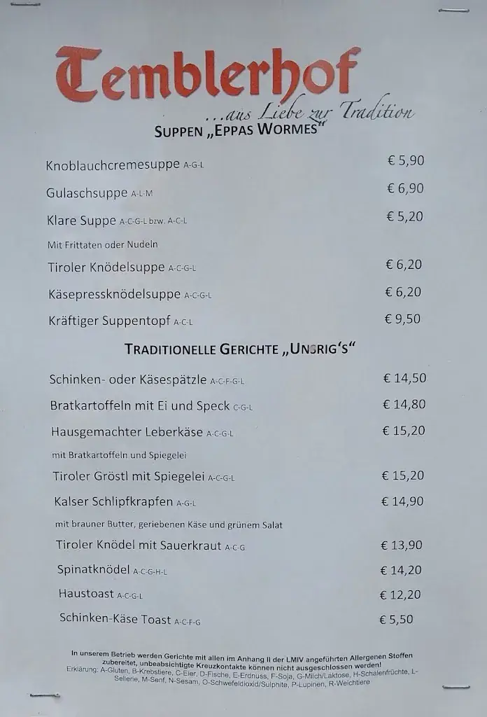 Menu_Temblerhof_Matrei in Osttirol_immagine_1