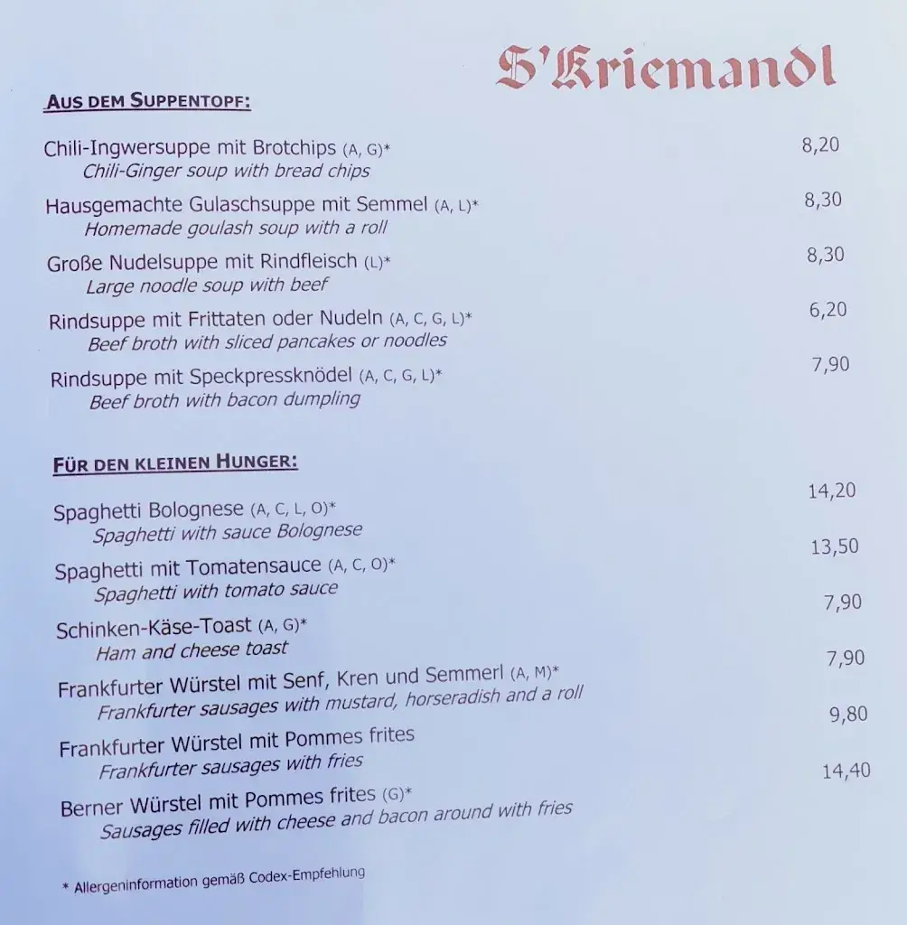 Menu_s'Kriemandl Skihütte_Mitterndorf_image_1