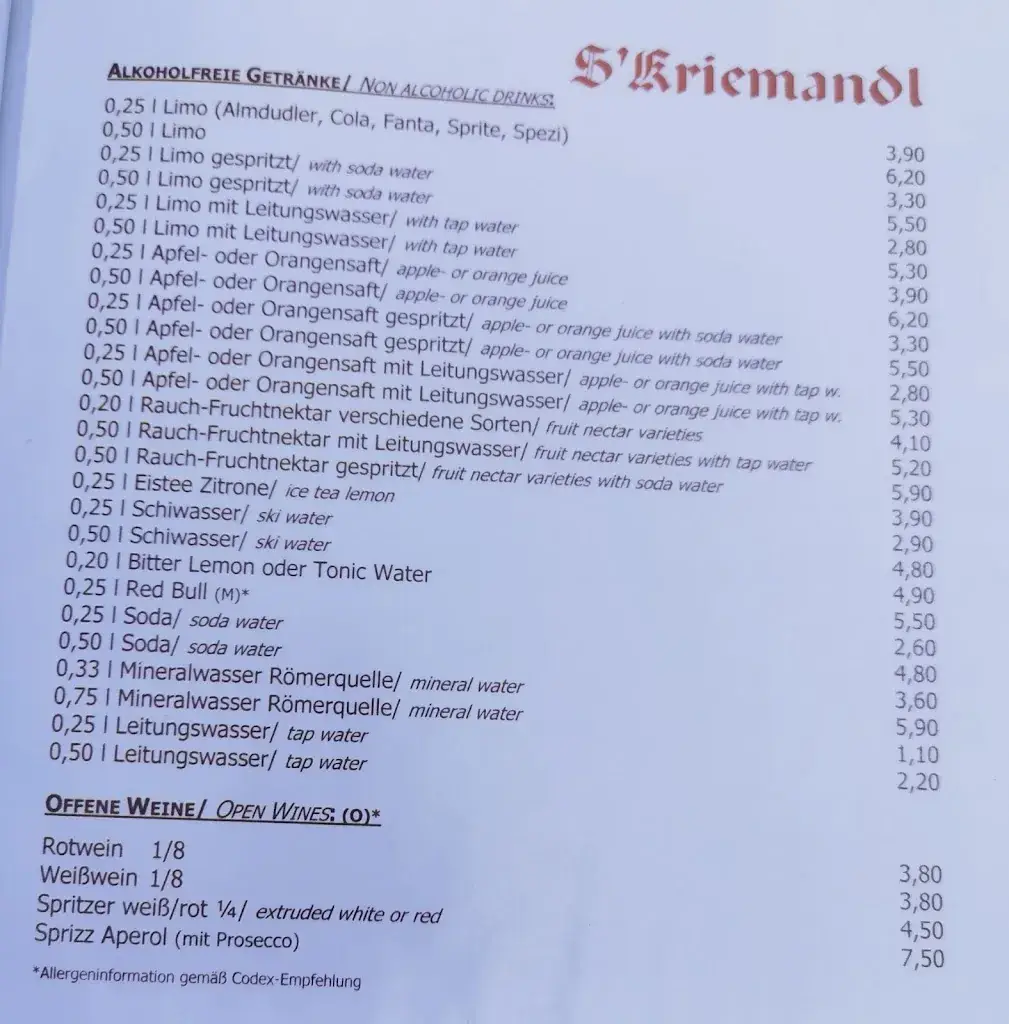 Menu_s'Kriemandl Skihütte_Mitterndorf_image_3