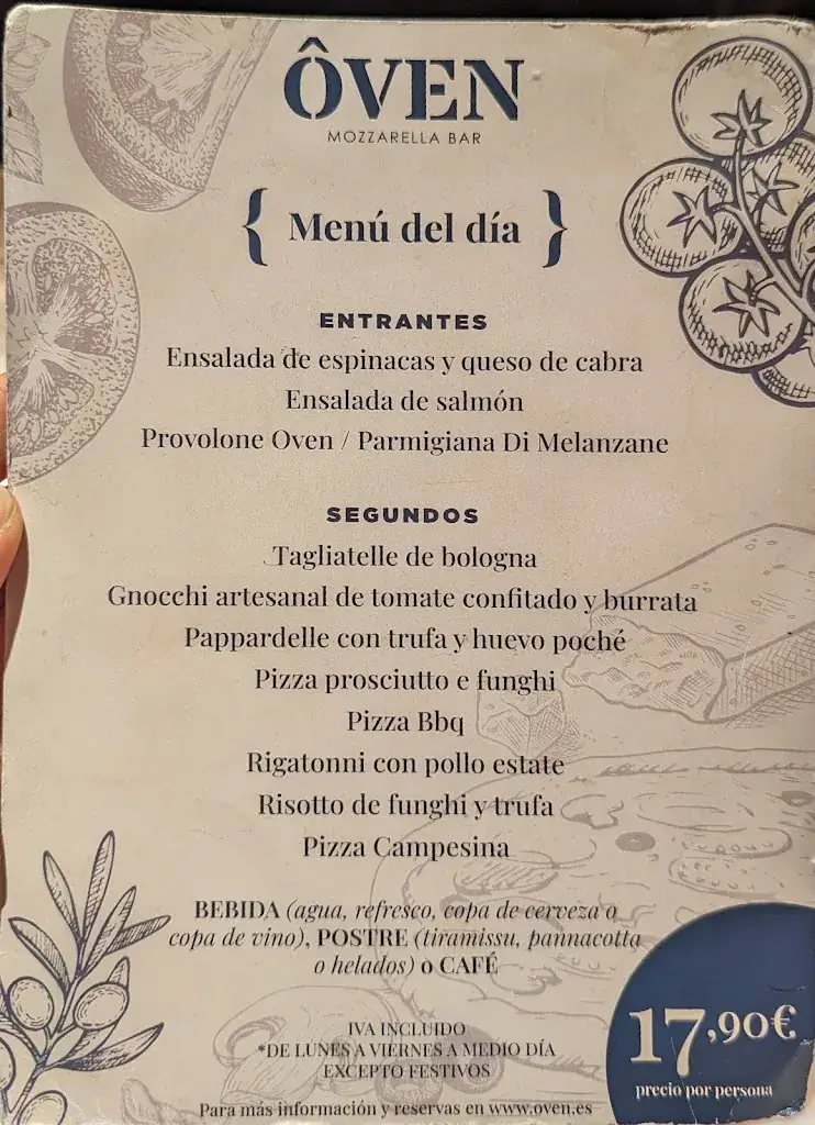 Menu_Oven Mozzarella Preciados | Italiano Madrid_Mutters_immagine_2