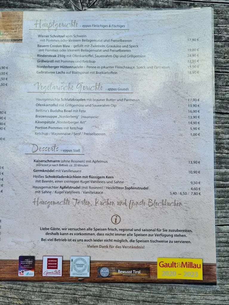 Menu_Norderbergalm Niederau_Niederau_immagine_2