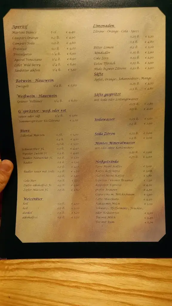 Menu_Gasthaus Thalmühle_Niederau_image_1