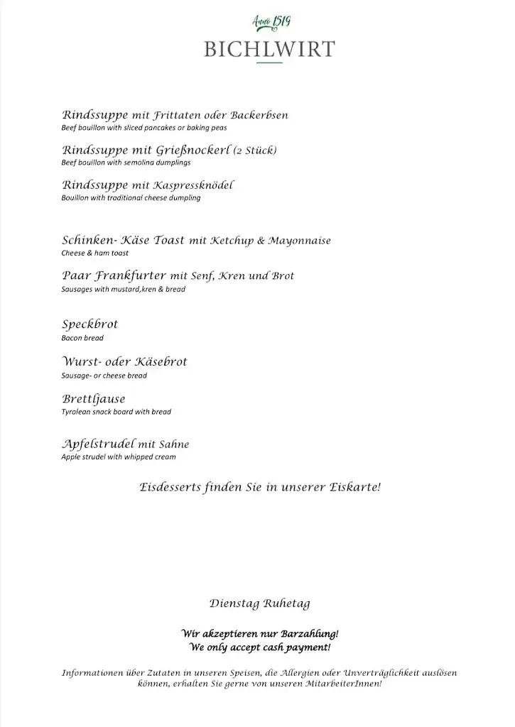 Menu_Gasthaus Bichlwirt_Niederau_image_1