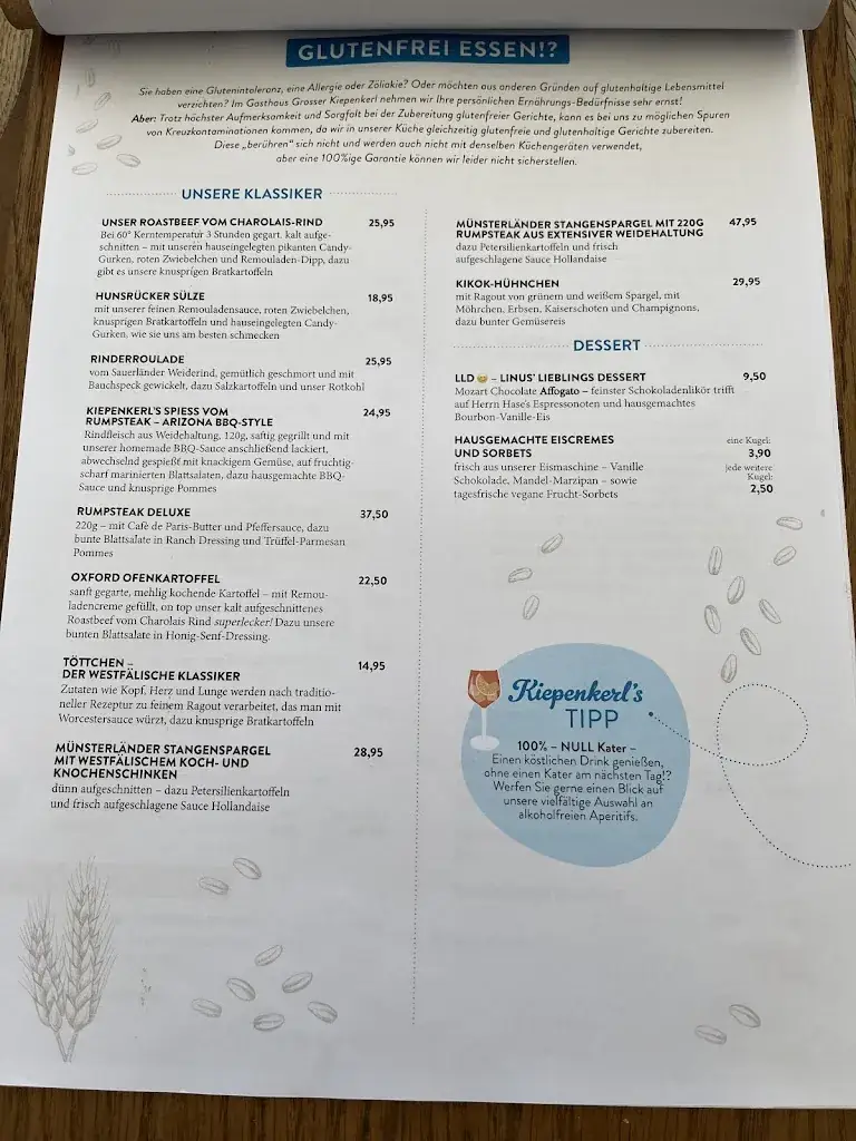 Menu_Großer Kiepenkerl Gasthaus_Münster_immagine_3