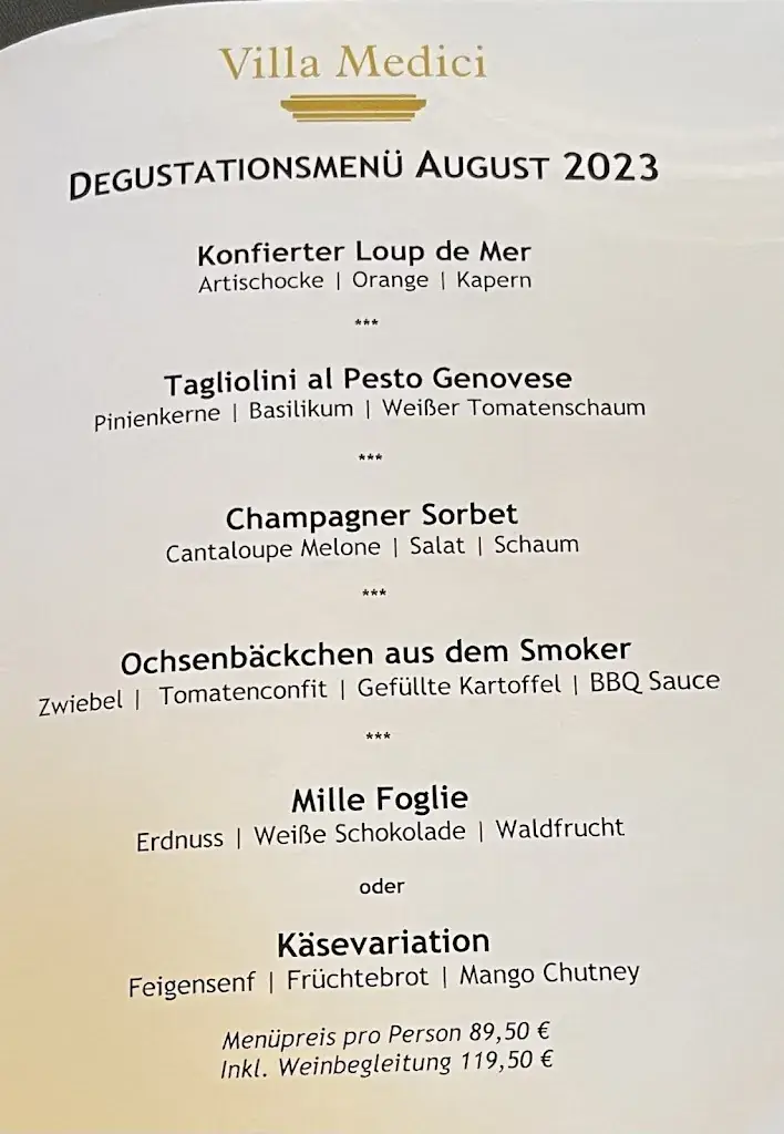 Menu_Villa Medici_Münster_image_2