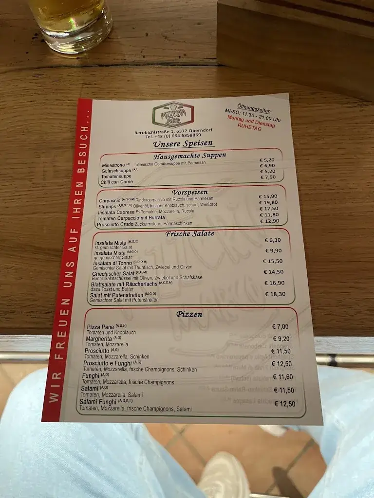 Menu_Pizzeria Marco_Oberndorf in Tirol_immagine_2