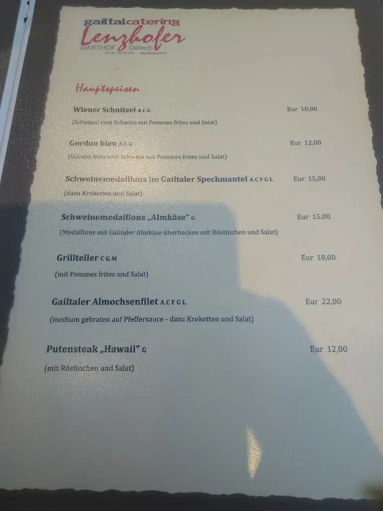 Menu_Gasthof Lenzhofer_Dellach_image_4
