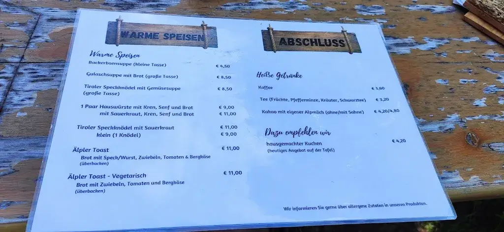 Menu_Nessleralm 1610m_Pettneu_image_2