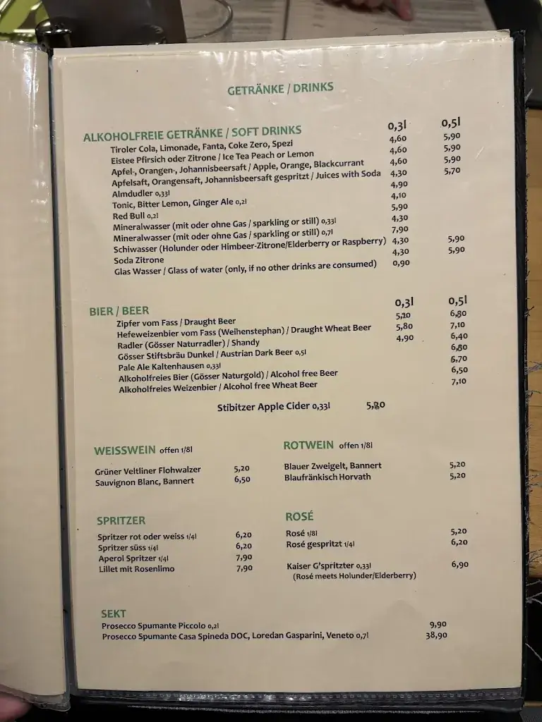 Menu_Restaurant Maximilian_Pettneu_image_1