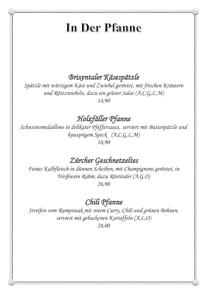 Menu_Restaurant Anna - Kitzbühler Genuss Restaurant_Politischer Bezirk Kitzbühel_image_1