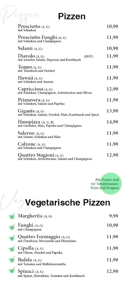 Menu_Restaurant Pizzeria Thurner_Politischer Bezirk Landeck_image_1