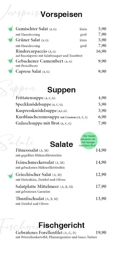 Menu_Restaurant Pizzeria Thurner_Politischer Bezirk Landeck_image_2