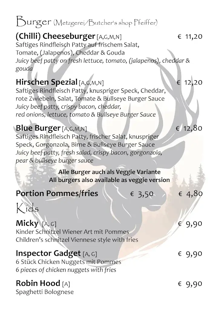 Menu_Gasthof & Restaurant Hirschen_Pfunds_image_1