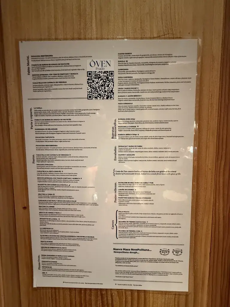 Menu_Oven Mozzarella Prado I Restaurante italiano Madrid_Pradl_image_2