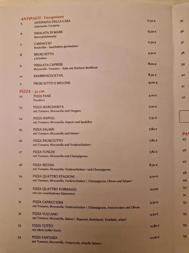 Menü_Da Pino_Pfaffenhofen_Bild_4