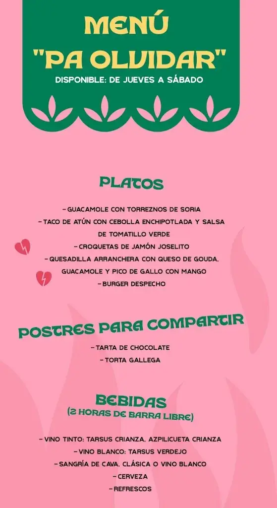 Menu_Despecho Madrid_Diex_image_1