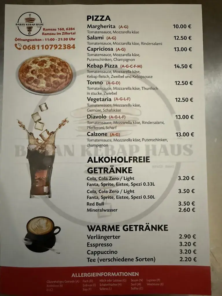 Menu_Baran Kebab Haus_Ramsau im Zillertal_immagine_1
