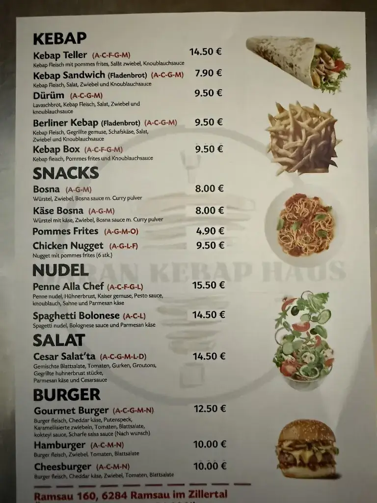 Menu_Baran Kebab Haus_Ramsau im Zillertal_immagine_2